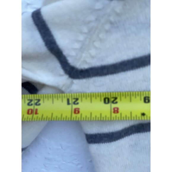 Aeropostale Mens Pullover Long Sleeve V Neck Sweater Gray Striped Sz M - Picture 5 of 8